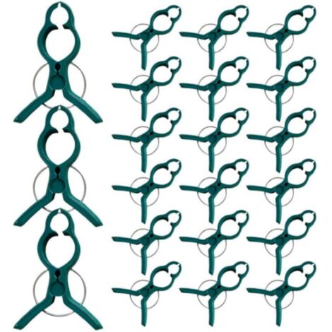 60 clips de fixation pour plantes, pinces pour orchidées, clips pour plants de tomates, fournitures de jardinage en plastique vert pour le jardinage à domicile (1,57 pouces) (1/5)