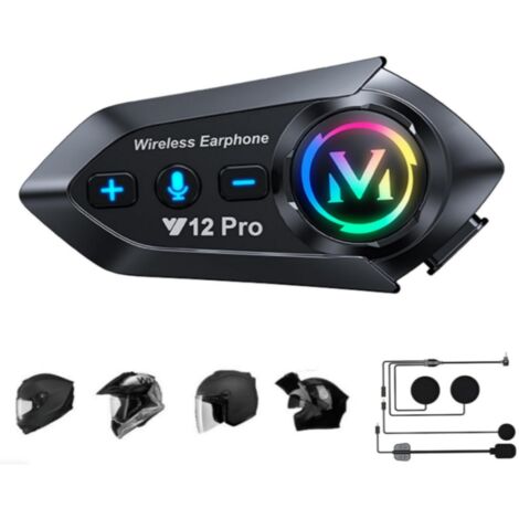 Intercom Bluetooth 5.4 pour casque N3X - Communication entre 2 motards, portée de 600 m, réduction du bruit ENC, étanchéité IP56, batterie 1000 mAh, microphone 2 en 1