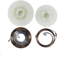 Poulie de démarrage Facile for tronçonneuse électrique, 3 pièces, avec 2 Ressorts, pièces de Rechange for tronçonneuse 4500 5200 5800 45cc 52cc 58cc