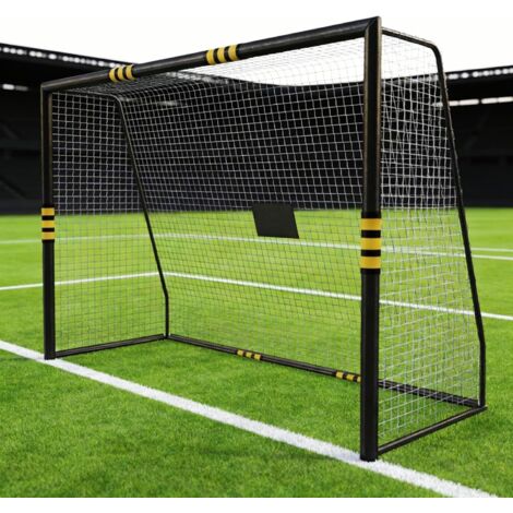 But De Foot EXIT Toys Coppa – Cadre Acier Hyper Solide, Noir élégant, Avec Filet Et Kit D'ancrage, Pour Adultes Et Enfants