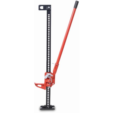 Cric rouleur haute performance 3T 83,8 cm hauteur levage 12,5-66 cm pour tracteur SUV camion tout terrain rouge agriculture atelier (1/5)