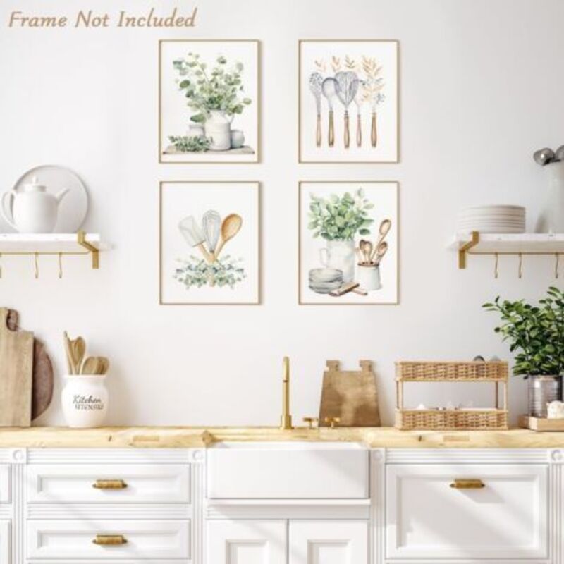 Ensemble d'impression végétale de 6 Art de mur beaux