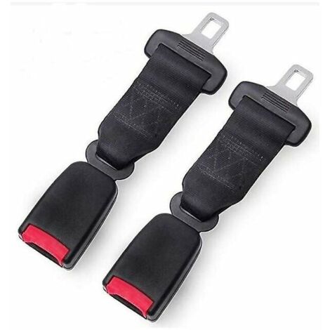 VURAHOME - Rallonge de ceinture de sécurité 23 cm rallonge de ceinture de sécurité de voiture noir