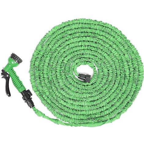 VURAHOME - Tuyaux d'arrosage extensible rétractable 30m avec pistolet 7 fonctions vert (1/5)