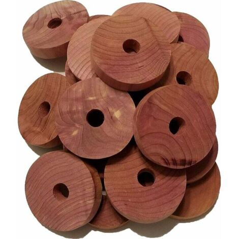 VURAHOME - Blocs de cèdre aromatiques pour le rangement des vêtements Anneaux en bois de cèdre rouge 100 % naturel pour organisateurs de placards et tiroirs de rangement Rangement et cintres de cuis (1/5)