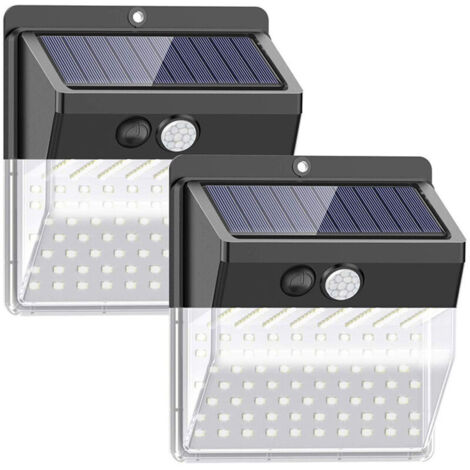 VURAHOME - Applique Murale Solaire, 136Leds, Induction Du Corps Humain 2pcs (1/5)