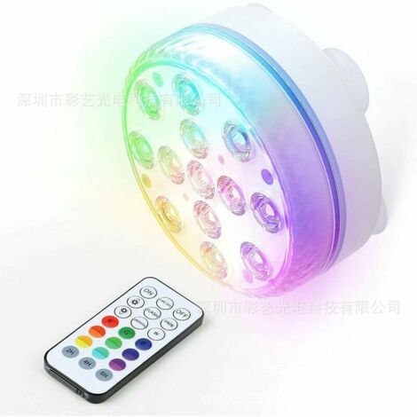 VURAHOME - Lay-Z-Spa Accessoire de lumière de bain à remous à DEL Lumière sous-marine 7 couleurs (1/3)