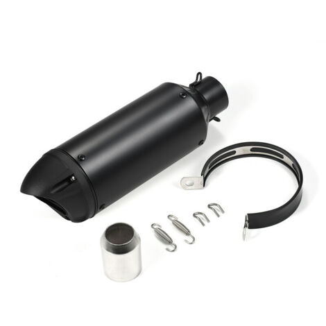 VURAHOME - Silencieux d'échappement universel de queue de tuyau d'échappement de moto de 38-51 mm adapté pour les motos ATV (noir) (1/5)