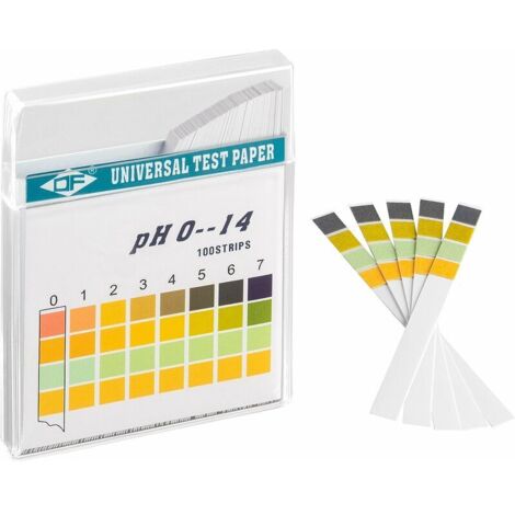 VURAHOME - Bandelettes de test de pH 300 pièces, papier de test tournesol, plage de mesure 0-14, papier indicateur universel, test d'acidité pour aquariums, eau potable