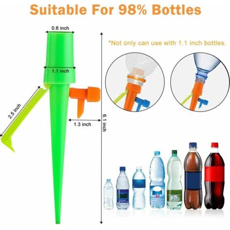 VURAHOME - Arrosage Goutte à Goutte Automatique Réglable Système d'Irrigation Goutte à Goutte Distributeur d'Arrosager Kit d'Arrosage pour Bonsa Jardinage Intérieur Extérieur 24PCS avec 1Aiguille (1/4)