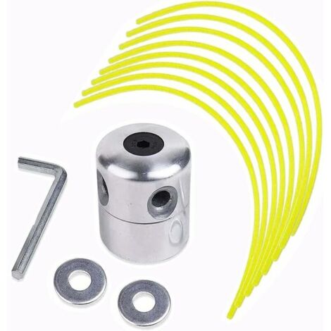 VURAHOME - Tête de tondeuse à gazon, tête de tondeuse à fil en aluminium, tête de tondeuse à gazon universelle, tête de bobine à double fil, tête de bobine à double fil, pour débroussailleuses (1/5)