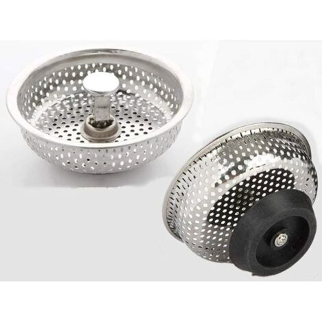 VURAHOME - Lot de 2 bondes d'évier de Cuisine en Acier Inoxydable - 82 mm (1/5)