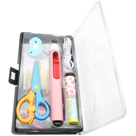 VURAHOME - Kit pistolet à colle chaude rechargeable avec bâtons de colle courts et mini stylo à colle chaude sans fil (1/5)
