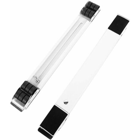 VURAHOME - Réglable Machine À Laver Stand Stable Réfrigérateur Support de Base avec 24 Roues pour Un Déplacement Facile - Blanc (1/5)