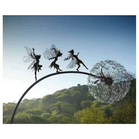 VURAHOME - Statue de jardin en métal pour décoration de jardin
