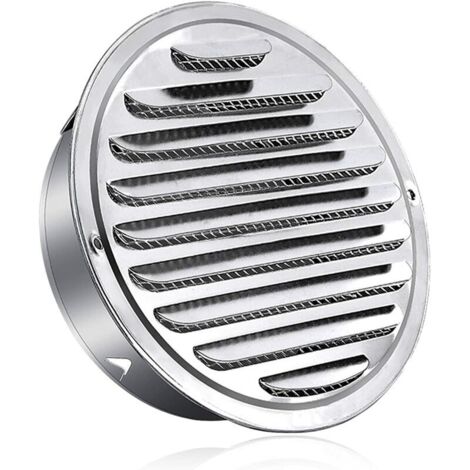 VURAHOME - Grille de ventilation ronde en acier inoxydable Grille de ventilation en métal de 100 mm Grille de protection contre les intempéries avec grille de ventilation anti-insectes Lattes de grill (1/5)