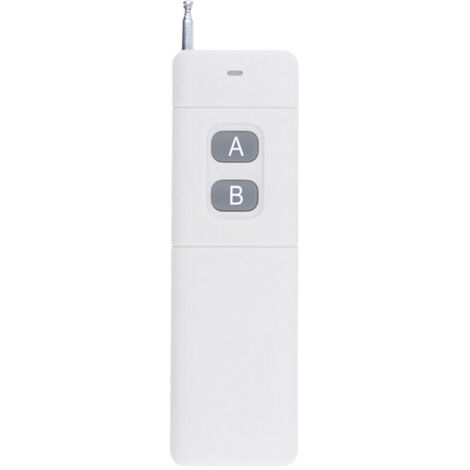 VURAHOME - 3000m longue portee distance haute puissance 2CH telecommande portable porte-cles emetteur 2 CH RF 433 MHz, blanc 2 (1/5)