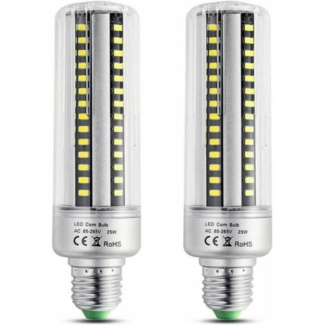 VURAHOME - Ampoule LED E27 25W Blanc Chaud 3000K, 2500LM Haute Luminosité, Equivalent Halogène 200W, Non Dimmable, E27 Plafonnier LED, Lot de 2 [Classe énergétique A+] (1/5)
