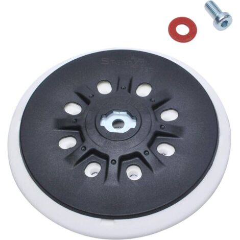VURAHOME - 150 mm (6 pouces) Plateau de ponçage 8 trous compatible avec les ponceuses orbitales Bos-ch Festool ETS 150, ETS EC 150, LEX 150, WTS 150/7 498987 (souple) (1/5)