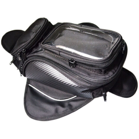 VURAHOME - Sacoche de Réservoir de Moto - Sac de Moto Noir Oxford Imperméable - Sac Magnétique Forte Universel pour Honda Yamaha Suzuki Kawasaki Harley,
