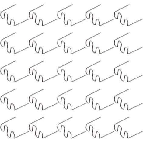 VURAHOME - 500 Pcs Baguettes de Soudage Agrafe Chaude Réparation Machine en Plastique Soudage Agrafeuse Chaude Voiture Auto Pare-Chocs Réparation Pré Coupe Vague Agrafes 0.6 Mm (1/5)