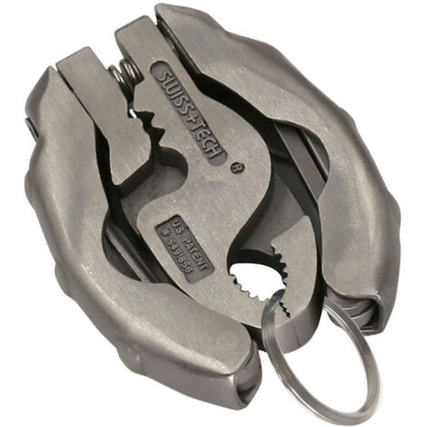 VURAHOME - Mini Outil Multifonctionnel 9 en 1 Multitool Porte-Clés Tournevis Outils De Poche Pince à carpe universelle pendentif clé multifonction petite pince à graisse clé à dénuder pliante en acier