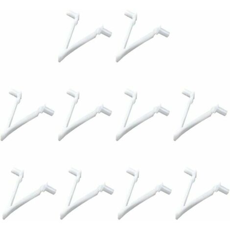 VURAHOME - Piscine V clip piscine papillon clip Spa Brosse Skimmer Mesh pour fixation Rod Balai à feuilles Brosse Skimmer net blanc 10 Pièces (1/5)