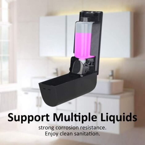 Distributeur de savon douche 3 en 1 sans perçage avec ruban adhésif ou montage mural avec vis 380 ml Distributeur de shampoing pour salle de bain Savon Bidon Distributeur de savon douche 3 en 1 sans perçage avec ruban adhésif ou montage mural avec vis 380 ml Distributeur de shampoing pour salle de bain Savon Bidon