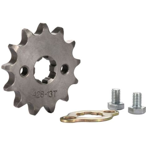 VURAHOME - Moto 428-13T Pignon Avant 17mm Remplacement pour 50cc 70cc 90cc 110cc 125cc Dirt Bike Pit Bike Mini Vélo ATV 4 Roues Cyclomoteur (1/5)