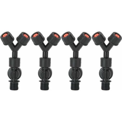 VURAHOME - Buse d'atomisation tête de pulvérisation Double buse Accessoire de buse de pulvérisateur Anti-Goutte pour pulvérisateur à Dos électrique agricole(4 pièces G3/8 DN10 ) (1/5)