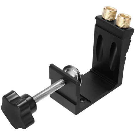 VURAHOME - Localisateur de trous obliques pour le travail du bois Positionneur de perçage à 15 ° Trou incliné pour creuser un trou Ouvre-trou Localisateur de perceuse Fabrication d'accessoires de meub (1/5)