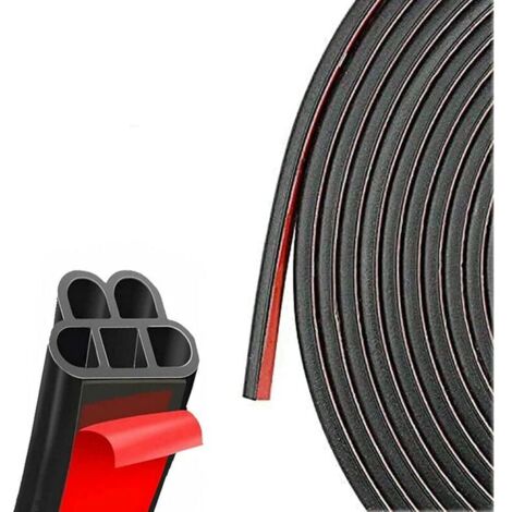VURAHOME - Joint Porte Voiture, Joint d'étanchéité Voiture Auto-adhésive Caoutchouc en Forme de T, Bande Joint Voiture pour l'insonorisation et Protection des Bords de Fenêtre Coffre de Voiture (21 Mè (1/5)