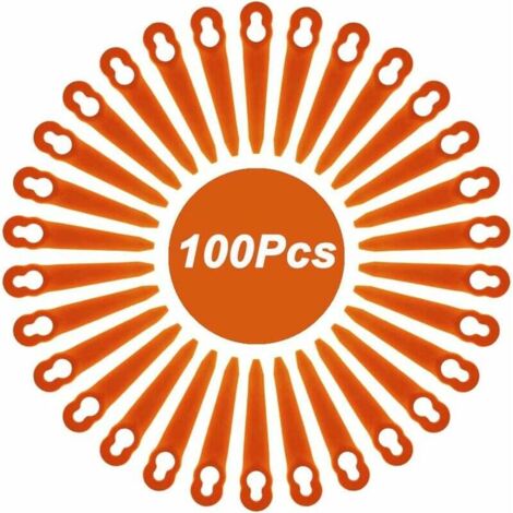 VURAHOME - Lot de 100 Lames Compatible pour Coupe Bordure Stihl PolyCut 2-2 PolyCut 3-2, FSA 45 FSA 57 FSE 52, Lames en Plastique pour Coupe Bordure Stihl sans Fil H166
