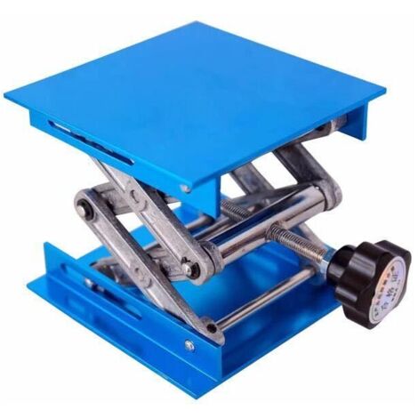 VURAHOME - 4x4 Charge Maximale 10kg Table élévatrice d'alumine de Laboratoire Crics de Laboratoire Crics pour Levage d'instruments Chimiques,(4INCH)