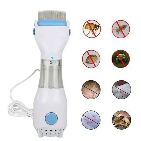 VURAHOME - Traitement des poux de tête-peigne électrique contre les poux - Peigne à poux sous vide de tête Capture électrique Filtre pour animaux de compagnie Traitement des poux1 Attrape-poux + 3 fil (1/5)