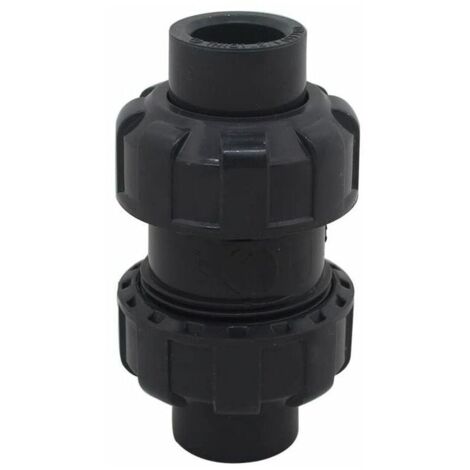 VURAHOME - Clapet anti retour a boule 20 25 32 40 50 63mm clapet piscine clapet antiretour anti refoulement pvc vanne soupape anti retour (Diamètre intérieur 40mm)