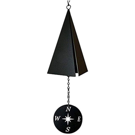 VURAHOME - Cloche à vent 3 tons avec boussole et rose, carillon à vent unique pour extérieur, jardin, pelouse, (1/4)