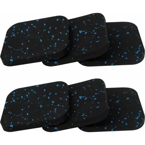 VURAHOME - Tapis Anti Vibration Machine a Laver, Tapis Machine à Laver Anti Vibration Patin Anti Vibration Lave Linge en Caoutchouc pour Tapis Roulant, Sèche-Linge et Machine à Laver(6Pcs 10 x 10 cm) (1/5)