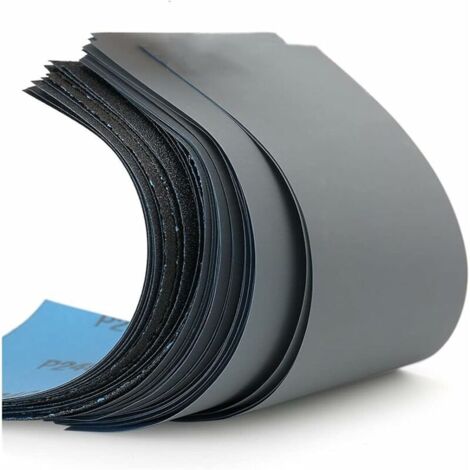 VURAHOME - Kit de papier de verre. Papier abrasif ultrafin.17 types de gravier:120/180/240/320/400/600/800/1000/1200/1500/2000/2500/3000/5000/7000/8000/10000FEIHUPapier Sec à l'Eau (9 x 3,6 pouces51fe