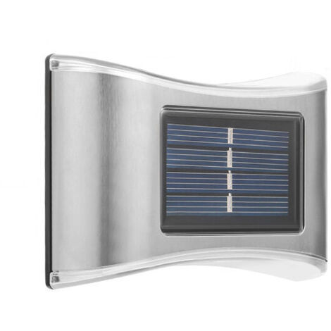 3pcs Ampe Solaire Extérieur étanche Sans Fil Spot Solaire Lumière, LED lumiere projecteur solaire exterieur pour Jardin(6 perles de lampe LED, acier inoxydable, lumière chaude)