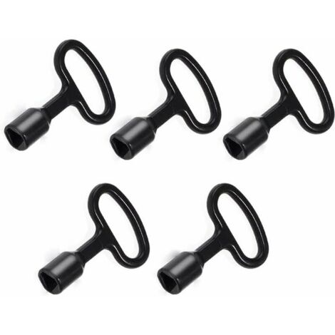 VURAHOME - 5Pcs Clé Triangulaire en Métal, Clé Triangulaire, Clé de la Boîte du Compteur, Clé de Compteur Gaz, pour Armoire de Compteur Électrique à Eau de Gaz (1/5)