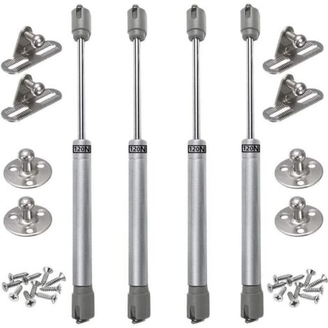 VURAHOME - 4PCS vérins à gaz 120N verin meuble hydraulique ressort amortisseurs à gaz d'origine porte armoire de cuisine Bras pneumatique pour levage de porte armoire, (1/5)