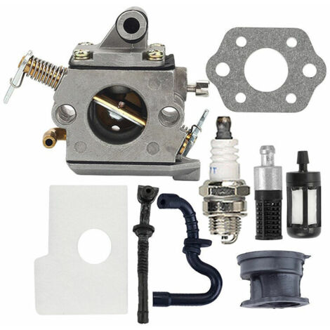 VURAHOME - C1Q-S57B Kit carburateur pour tronçonneuses Stihl MS180 / MS170 / MS 170C / MS 180C / 017/018 Remplacement du joint de bougie du filtre à air C1Q-S57A 1130120 0603 (1/5)