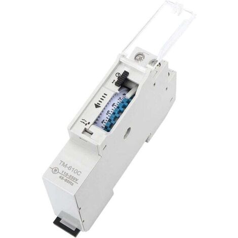 VURAHOME - Interrupteur horaire de Rail Interrupteur de Commande de synchronisation de Rail DIN Intelligent Relais de minuterie TM610C 220V pour réverbère (1/5)