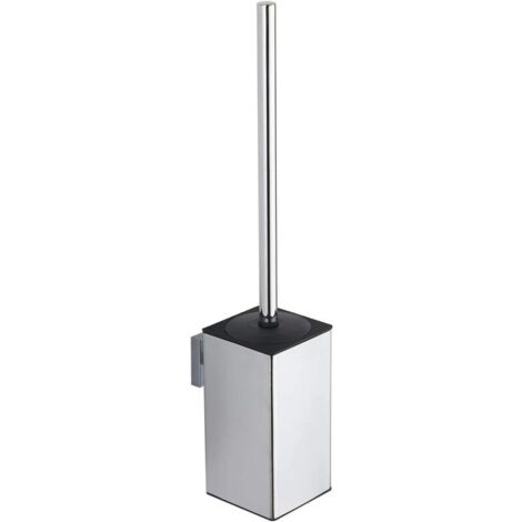 VURAHOME - Porte-brosse WC carré en acier inoxydable 304 (chromé) (1/5)