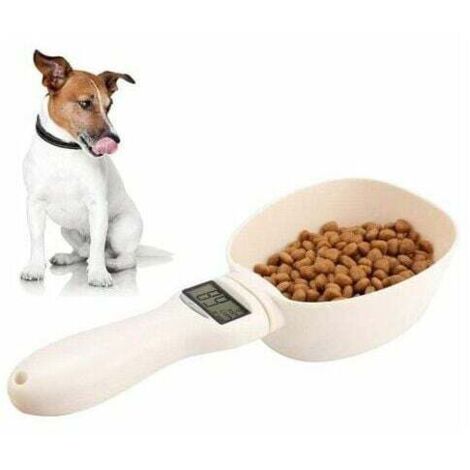 VURAHOME - Cuillère à mesurer pour Chien, Cuillère Pesée avec écran LCD pour Nourriture Croquette de Chien Chat Lapin Oiseaux (1/5)