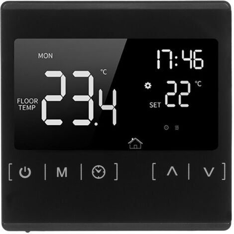 Thermostat intelligent à écran tactile pour système de chauffage d'eau électrique programmable domestique Thermorégulateur AC 85-250 V Contrôleur de température Thermostat de chaleur uniquement pour s (1/5)