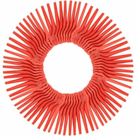 VURAHOME - Lames Lot de 100 Lames en Plastique de Rechange pour Coupe Bordure Florabest LIDL,Longueur 83mm (Rouge) (1/5)