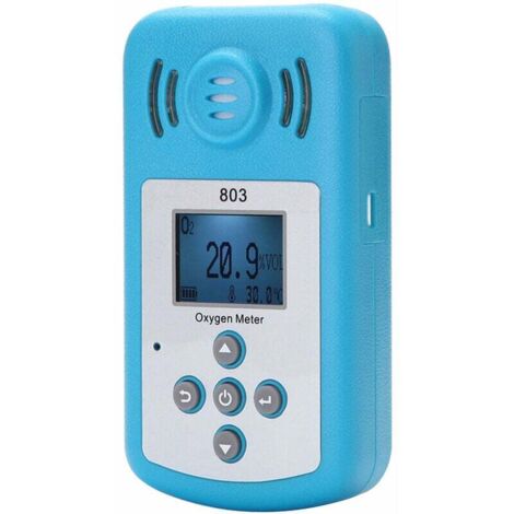 VURAHOME - Détecteur de concentration d'oxygène portable (O2) avec écran LCD et alarme sonore et lumineuse (1/5)