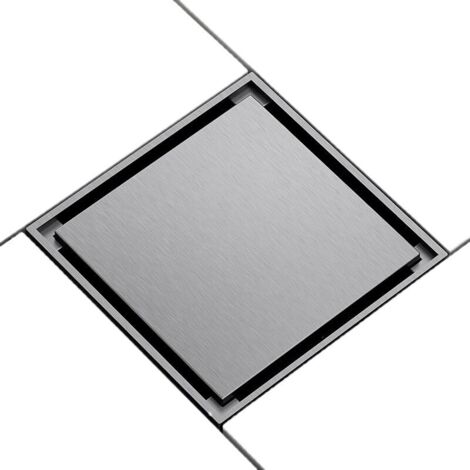 VURAHOME -  Siphon de sol invisible à lévitation magnétique, déodorant à noyau intérieur, tout drain de sol en cuivre, diamètre de tuyau universel : 50/75MM (cendre de pistolet) (1/5)